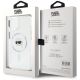 8. Karl Lagerfeld IML Metal Karl Head MagSafe Case for iPhone 15 White