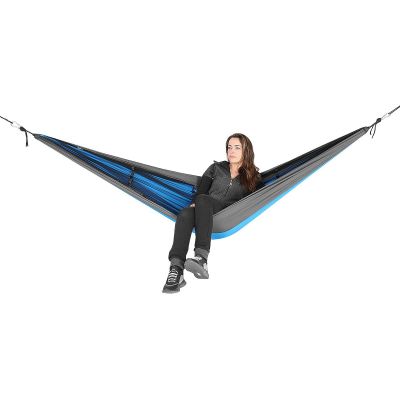 17. TOURIST HAMMOCK FOR 2 PEOPLE 270X140CM WITH MOSQUITO NET BLUE