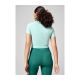 3. CASALL Delight Short Wrap Tee Mint