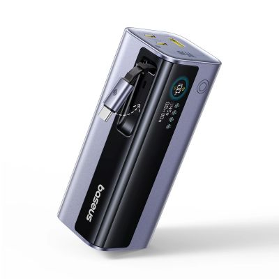 7. Baseus EnerGeek GR11 20000mAh 145W Power Bank with Retractable Cable - Gray
