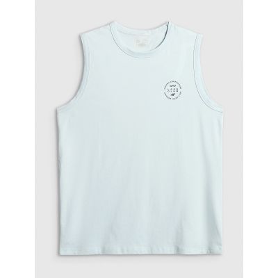 5. Men's sleeveless relaxed smooth t-shirt 4F 4FRSS26TSLEM330-34S
