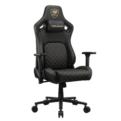 3. COUGAR CGR-DFL-GLB Gaming Chair Padded Upholstered Seat Black, Gold