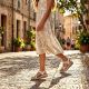 8. Rieker V0919-80 women's white wedge sandals