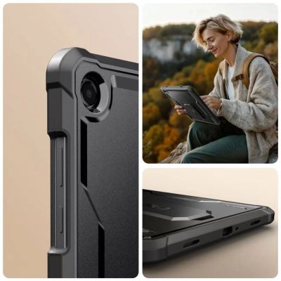 5. Tech-Protect Kevlar Pro Case for Samsung Galaxy Tab A9+ / A11+ - Black