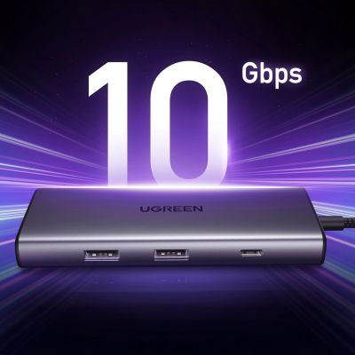 4. Ugreen USB-C 7in1 HDMI Hub USB-C USB-A SD/TF - Gray