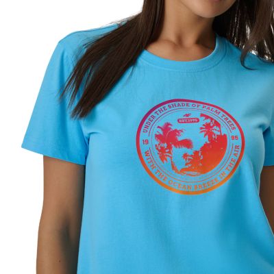 4. Women's T-shirt 4F F2718 blue 4FWSS26TTSHF2718 33S