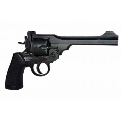7. WEBLEY MKVI .455 Police revolver, cal. 4.5 mm, Diabolo, 6-shot cartridges, 4" barrel, CO2 Black Ekp do17J