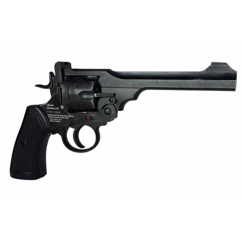 7. WEBLEY MKVI .455 Police revolver, cal. 4.5 mm, Diabolo, 6-shot cartridges, 4" barrel, CO2 Black Ekp do17J