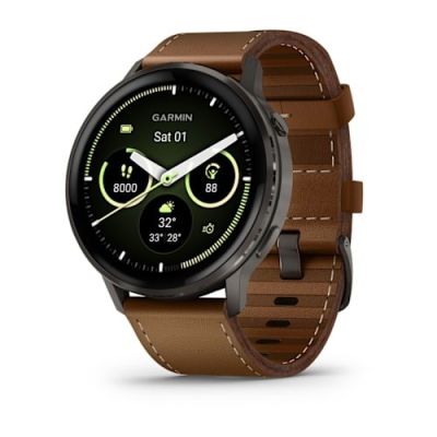 11. Garmin Venu 4 3.56 cm (1.4") AMOLED 45 mm Digital 454 x 454 px Touchscreen Black Wi-Fi GPS