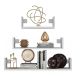 4. Set of 3 hanging shelves MOBI 3P 80x20xH14 white