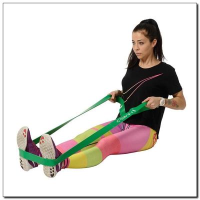 7. Exercise band HMS GREEN GU05 45x4.5x2080 mm