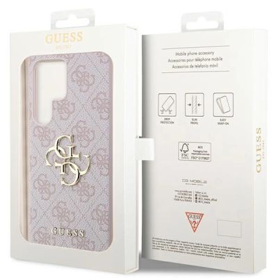 8. Guess GUHCS23L4GMGPI S23 Ultra S918 pink/pink hardcase 4G Big Metal Logo