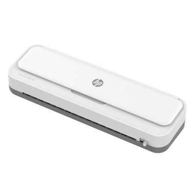 14. HP ONELAM 400 A3 Laminator, cold/hot, integrated trimmer, corner rounder, speed 40cm/min + 15 pouches: 3xA4, 4xA5, 4xA6, 4xB-CARD, white
