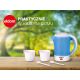 8. ELDOM C190 LINO 0.6 L 550W BLUE TOURIST KETTLE + TWO CUPS, TWO SPOONS