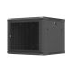 17. Lanberg 19" 9U 600x600 black wall-mounted rack cabinet with perforated doors (flat pack)