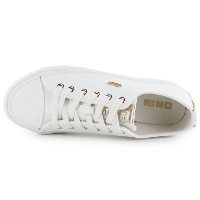 4. Women's low-top sneakers, eco-leather, white, Big Star RR274748