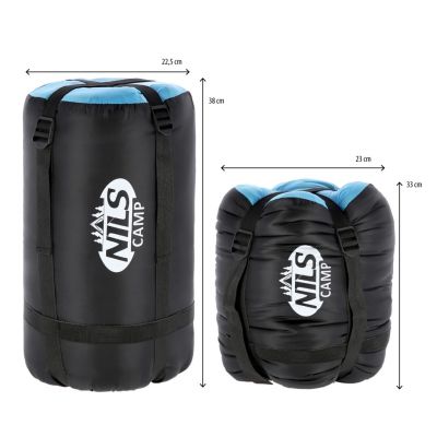 15. NILS CAMP NC2012 Sleeping Bag Black and Blue