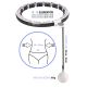 15. Hula Hop HMS HHM16 with magnet and weight white + counter