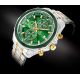 2. Giewont Chronograph Sapphire Men's Watch Silver Green GW7290-B7