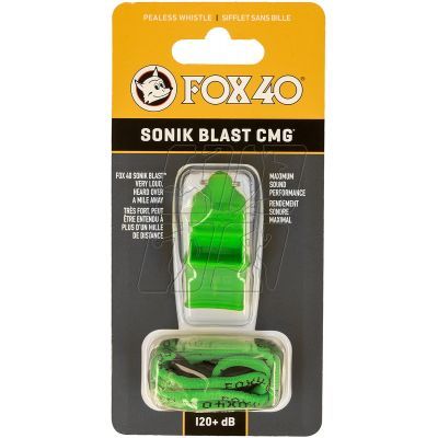 Sonik Blast CMG whistle + green string