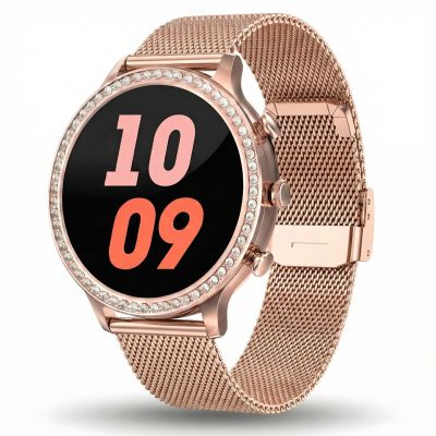 6. Smartwatch Gravity Rose Gold Strap and Bracelet GT5-8