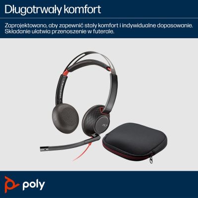 121. POLY Blackwire 5220 8X231AA Over-Ear Headphones