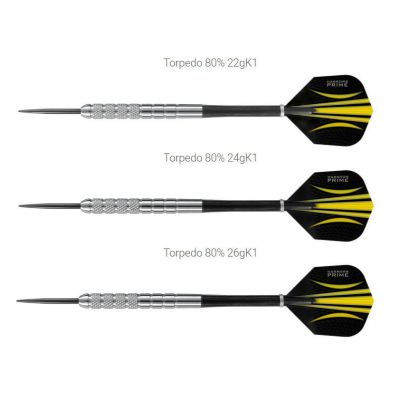 3. Harrows Torpedo Darts 80% Steeltip HS-TNK-000013163