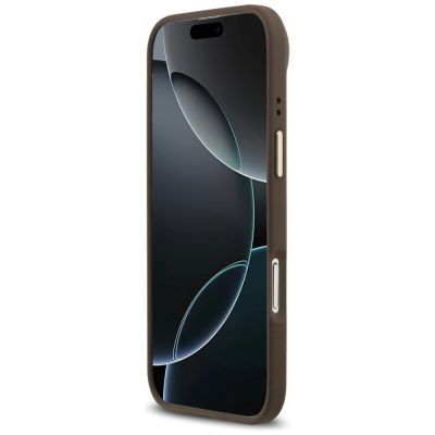 5. Guess 4G PU Classic Logo MagSafe Case for iPhone 17 Air - Brown