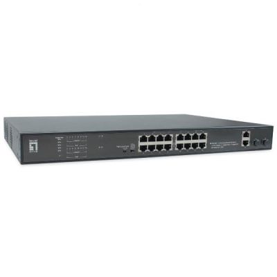 2. LevelOne FGP-2031 Network Switch Unmanaged Fast Ethernet (10/100) PoE Support 1U Black