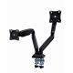 2. GEMBIRD ADJUSTABLE DESK ARM FOR 2 MONITORS 17"-35" UP TO 10KG