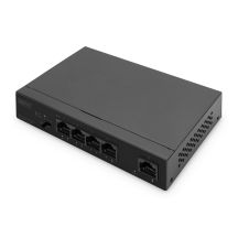 Digitus Gigabit Ethernet PoE Switch, 4 PoE ports + 1 uplink port, available PoE power: 60 W