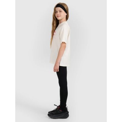 5. Girls’ Knit Leggings 4F 4FJRAW25TTIGF291-20S
