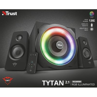 8. TRUST GXT 629 Tytan 2.1 RGB Black Speaker Set