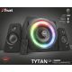 8. TRUST GXT 629 Tytan 2.1 RGB Black Speaker Set