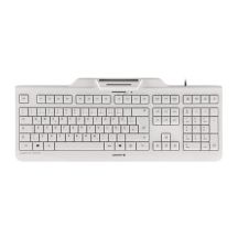 CHERRY KC 1000 SC Keyboard - USB - Switzerland - Pale Grey