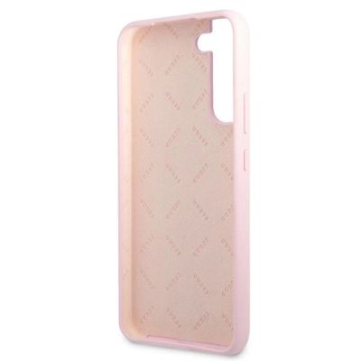 7. Guess GUHCS22MLSLMGLA S22+ S906 lavender/lavender hardcase Silicone Script Metal Logo