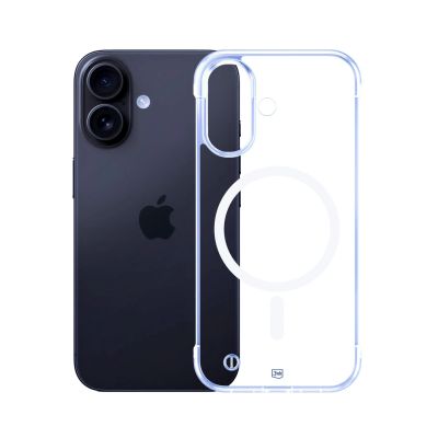 12. 3mk Just20g MagCase for iPhone 16 Plus - transparent