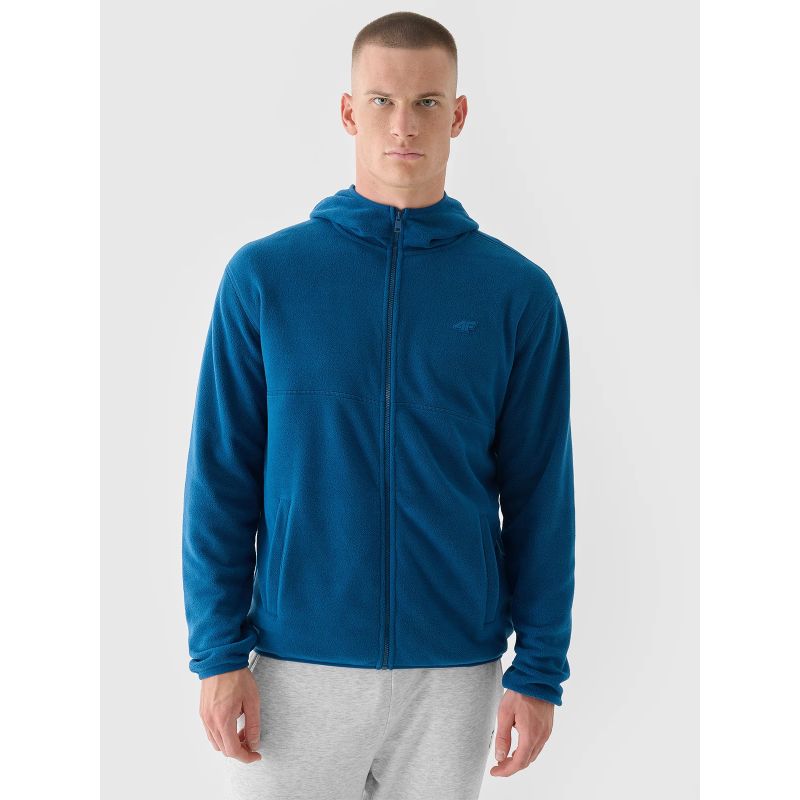 Men's regular fleece with hood 4F 4FWMM00TFLEM317-46S