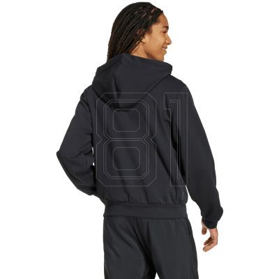 3. Men's adidas Essentials Climawarm Hybrid Down Hooded Jacket Black KA5251