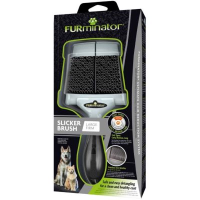 2. FURminator - Poodle Brush for Dogs and Cats - L Firm