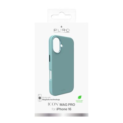 10. Puro Icon Mag Pro MagSafe Silicone Case for iPhone 16 - Green