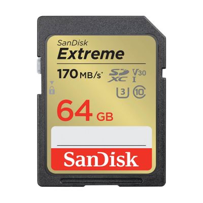 2. Extreme UHS-I 64GB SanDisk SDXC SD card