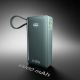 9. Powerbank SBS 10000 mAh 20W with built-in USB-C cable and digital display - gray