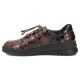 3. Women's leather half-notes on a wedge, lacquered crocodile burgundy Filippo DP8102