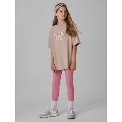 5. Oversized T-shirt with print for girls 4F 4FJRAW26TTSHF4242-83S