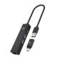 ICY BOX IB-HUB1439-LAN Wired USB 3.2 Gen 1 (3.1 Gen 1) Type-A Black