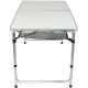 20. FOLDABLE CAMPING TABLE 120x60x70/62/55CM 4 CHAIRS AND SHELF