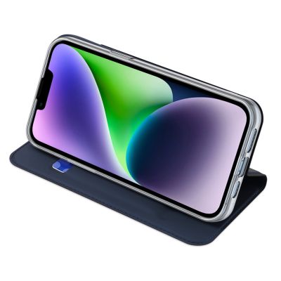 5. Dux Ducis Skin Pro Wallet Case for iPhone 15 Plus - Blue