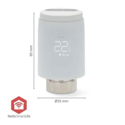 6. Nedis SmartLife ZBHTR20WT ZigBee Smart Radiator Thermostat