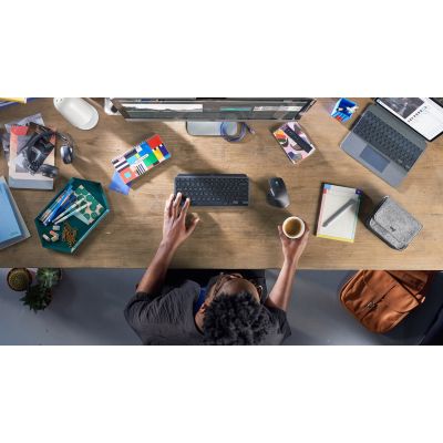 6. Logitech MX Keys Mini Keyboard Office RF Wireless + Bluetooth QWERTZ German Graphite